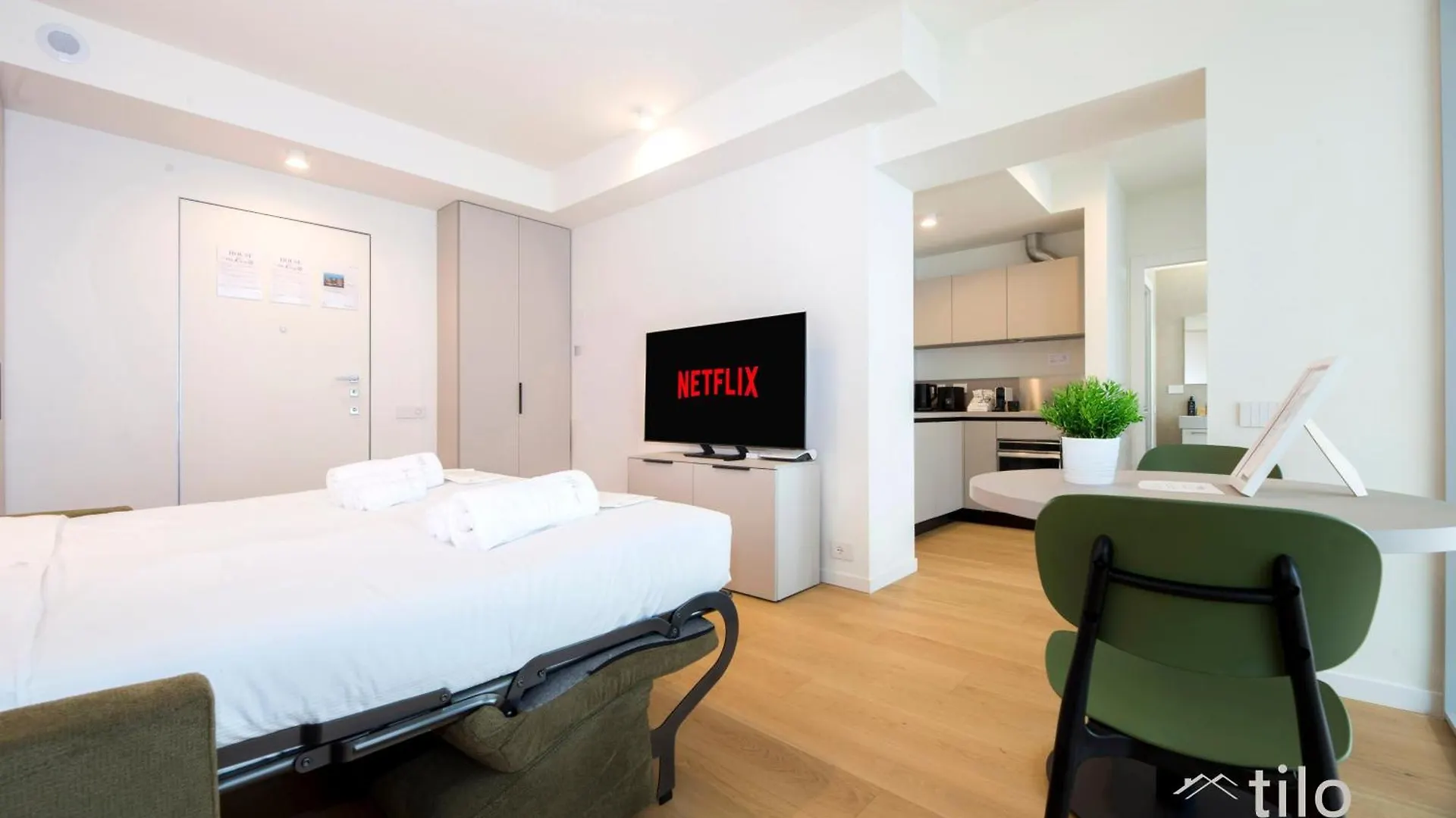 Apartment Waterfront Luxury Studio, Free Parking, Ac, Netflix & Wifi By Tilo Lux Genoa